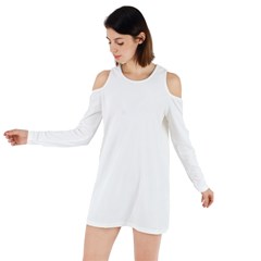 Velvet Long Sleeve Shoulder Cutout Dress