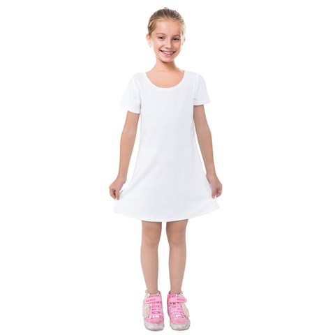 Kids  Short Sleeve Velvet Dress