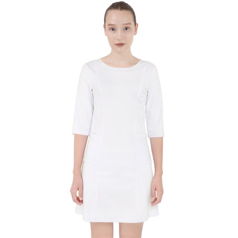 Quarter Sleeve Pocket Dress