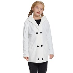 Kids  Double Breasted Button Coat
