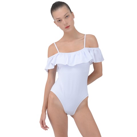 Frill Detail One Piece Swimsuit