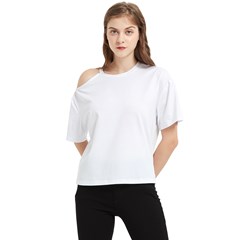 One Shoulder Cut Out Tee