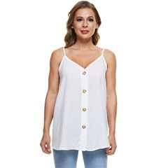 Casual Spaghetti Strap Chiffon Top