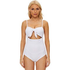 Knot Front One-Piece Swimsuit