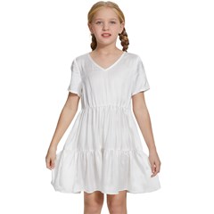 Kids  Short Sleeve Tiered Mini Dress