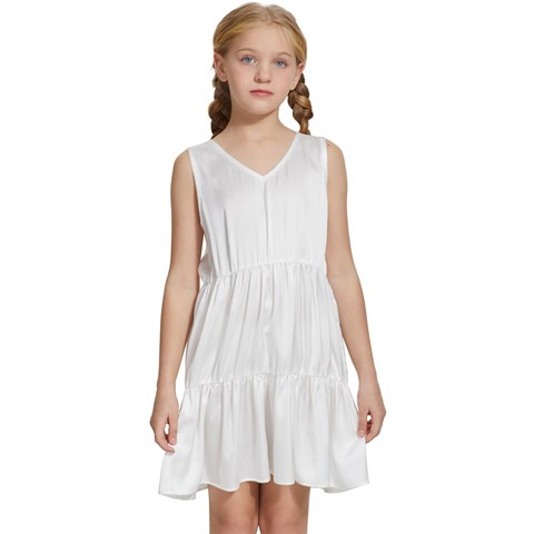 Kids  Sleeveless Tiered Mini Dress