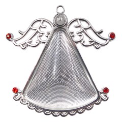 Metal Angel with Crystal Ornament