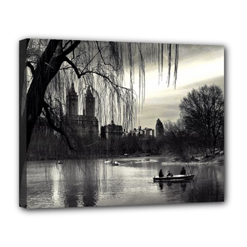 Central Park, New York 11  X 14  Framed Canvas Print by artposters