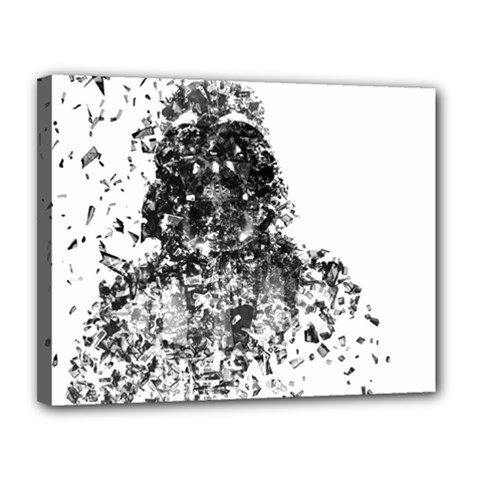 Darth Vader Canvas 14  X 11  (framed) by malobishop