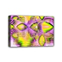 Golden Violet Crystal Heart Of Fire, Abstract Mini Canvas 6  x 4  (Framed) View1