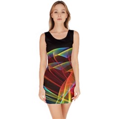 Dancing Northern Lights, Abstract Summer Sky Bodycon Dress by DianeClancy