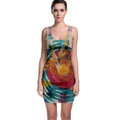 Abstract Ripples Bodycon Dress by StuffOrSomething