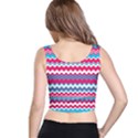 Waves pattern Full All Over Print Crop Top View3