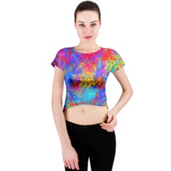 Crew Neck Crop Top by icarusismartdesigns