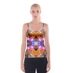 Abstract Flower All Over Print Spaghetti Strap Top by icarusismartdesigns