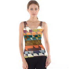 Shapes In Retro Colors Tank Top by LalyLauraFLM