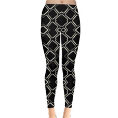 Geometric Abstract Pattern Futuristic Design Leggings  by dflcprintsclothing