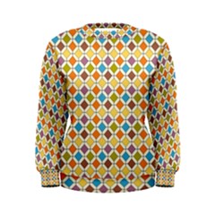 Colorful Rhombus Pattern Women s Sweatshirt by LalyLauraFLM
