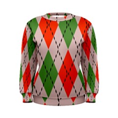 Argyle Pattern Abstract Design Sweatshirt by LalyLauraFLM