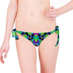 Multicolored Floral Print Geometric Modern Pattern Bikini Bottom by dflcprintsclothing