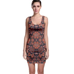 Modern Floral Decorative Bodycon Dress by dflcprintsclothing