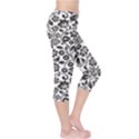 Elegant Glittery Floral Capri Leggings  View4