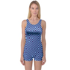 Blue Maze Women s Boyleg Swimsuit by LalyLauraFLM