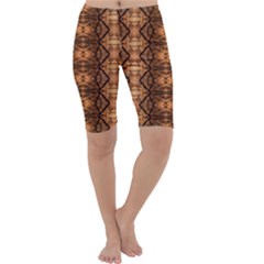 Faux Animal Print Pattern Cropped Leggings  by creativemom