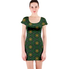 Cute Pretty Elegant Pattern Short Sleeve Bodycon Dress by GardenOfOphir