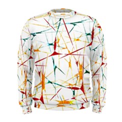 Colorful Splatter Print Men s Sweatshirt