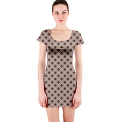 Cute Pretty Elegant Pattern Short Sleeve Bodycon Dress by GardenOfOphir