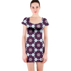 Cute Pretty Elegant Pattern Short Sleeve Bodycon Dress by GardenOfOphir