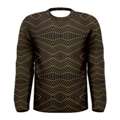 Futuristic Geometric Design Long Sleeve T-shirt (men) by dflcprintsclothing