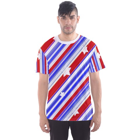 Usa Pattern Print Men s Sport Mesh Tee by dflcprintsclothing