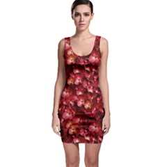 Warm Floral Collage Print Bodycon Dress by dflcprintsclothing