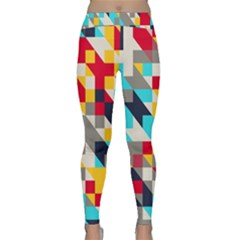 Colorful Shapes Yoga Leggings by LalyLauraFLM