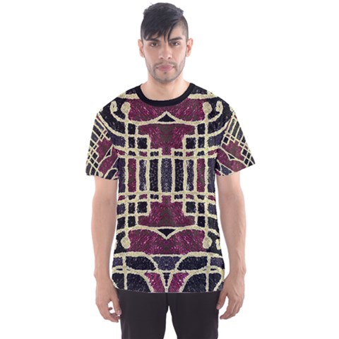 Tribal Grunge Print Men s Sport Mesh Tee by dflcprintsclothing