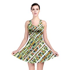 Colorful Tribal Geometric Print Reversible Skater Dress by dflcprintsclothing
