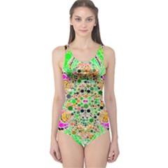 Florescent Abstract  Women s One Piece Swimsuit by OCDesignss