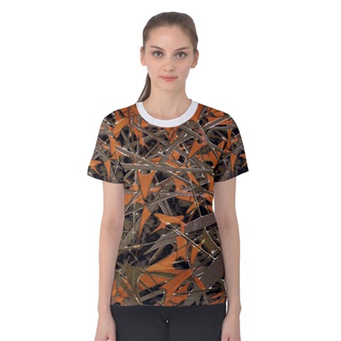 Intricate Abstract Print Women s Cotton Tee by dflcprintsclothing