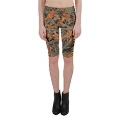 Intricate Abstract Print Cropped Leggings  by dflcprintsclothing