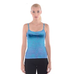 Textured Blue & Purple Abstract Spaghetti Strap Top by StuffOrSomething