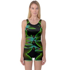 Crazy Beautiful Abstract  One Piece Boyleg Swimsuit by OCDesignss