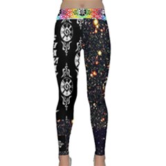 Shamanatrix Deep Field Flower Power Yoga Leggings by Shamanatrix