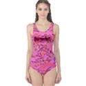 Bright Pink Confetti Storm One Piece Swimsuit View1