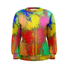 Colorful Paint Spots Sweatshirt by LalyLauraFLM