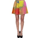 Colorful paint spotsSkater Skirt View1