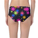 Colorful stars pattern Mid-Waist Bikini Bottoms View2