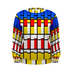 Colorful Rectangles Pattern Sweatshirt by LalyLauraFLM