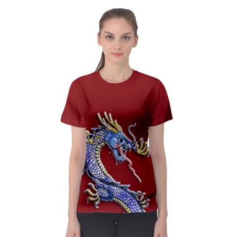 Ladydragon Women s Sport Mesh Tee by TheDean